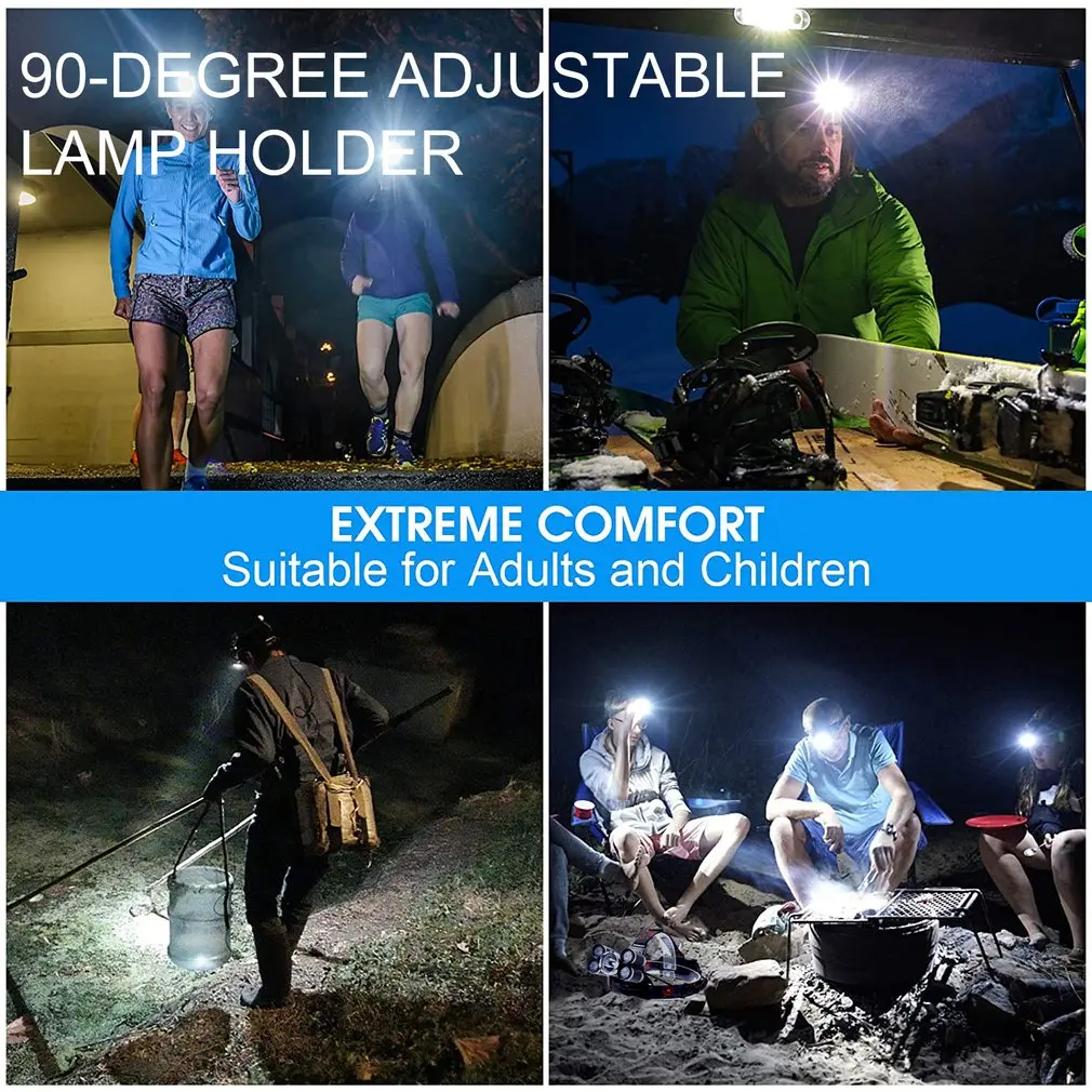 

Outdoor product V5 Fishing Light High-power Aluminum Alloy Night Running Fishing Lights + 2 Batteries + USB Charging Cable