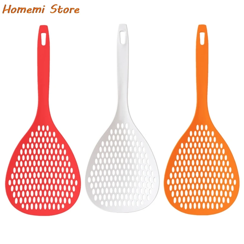

Oval Skimmer Food Filter Cookware Colander Vegetables Noodle Colander Fried Filter Kitchen Strainer Baking Cooking Tools