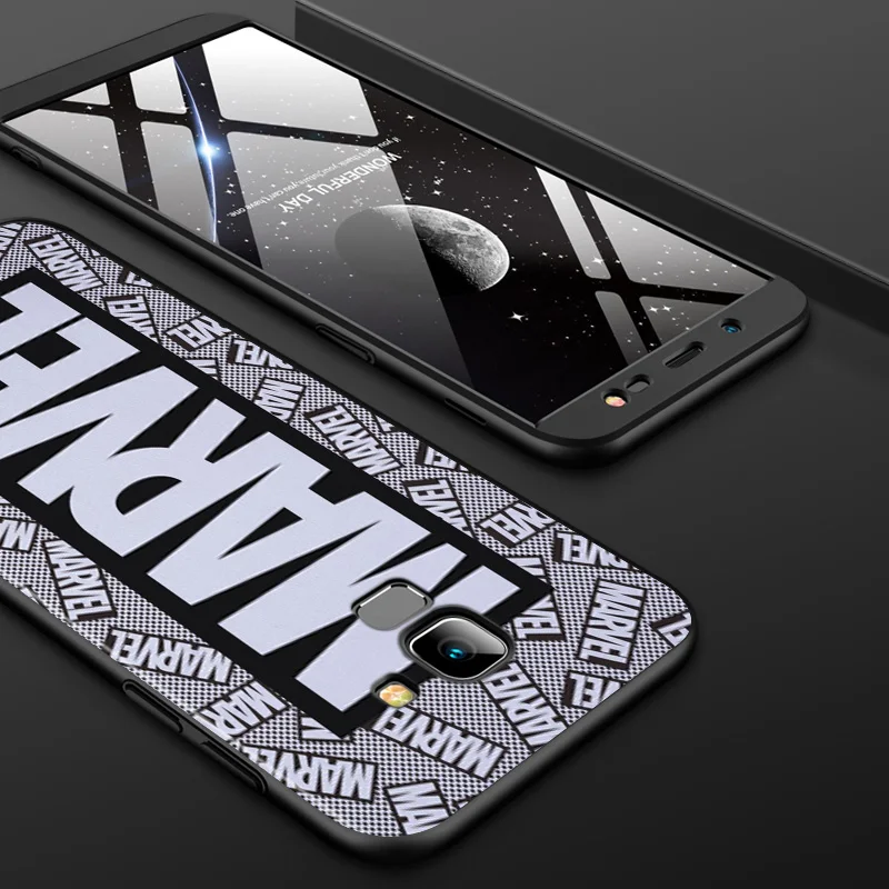 

Marvel Avengers Logo For Samsung Galaxy J8 J7 Duo J6 J5 Prime J4 Plus J3 J2 Core 2018 2017 2016 TPU Silicone Black Phone Case