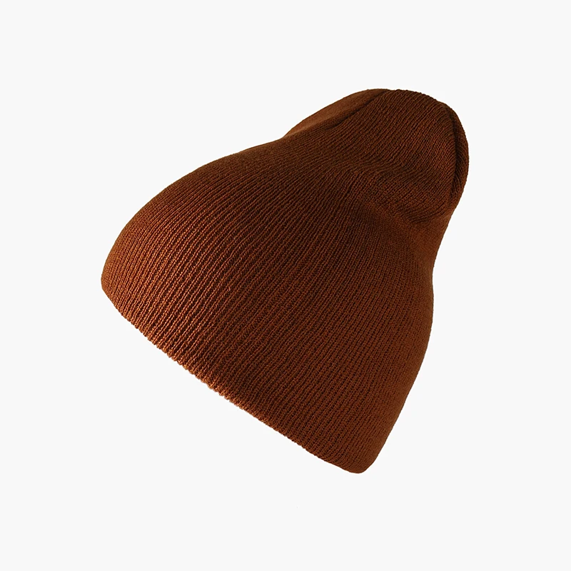 Зимние женские шапки унисекс мужские и модные вязаные одноцветные осенние