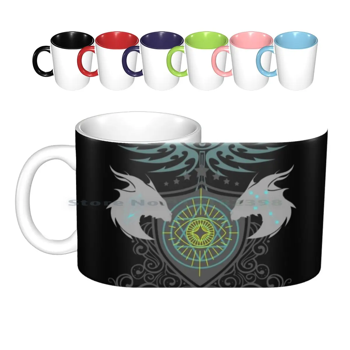 

Керамические кружки The Elder Crest, кофейные чашки, Кружка для молока и чая, волшебный крест, щит, крутой, потрясающий, потрясающий, фантастический...