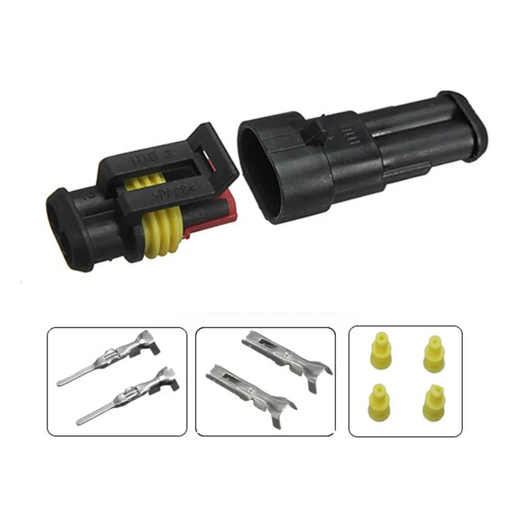 Универсальный автомобильный 2-контактный Водонепроницаемый электрический