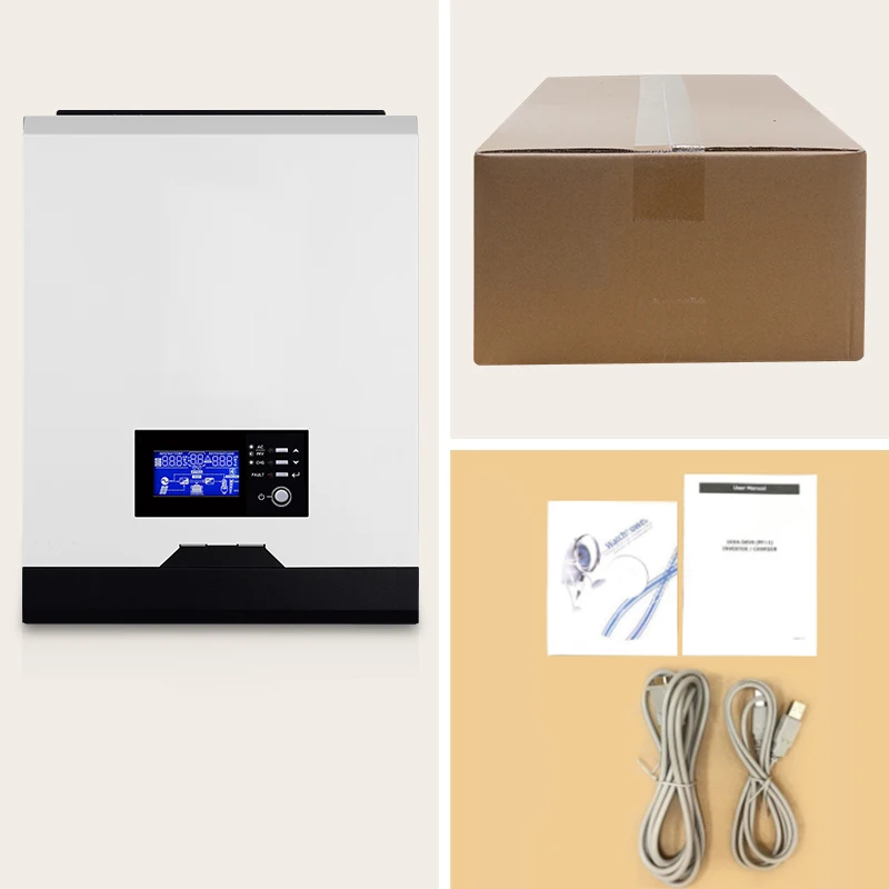 POWLAND PWM регулятором солнечного инвертора 2400W 24V 220V 50A чистая Синусоидальная волна