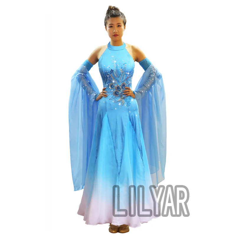Платье для бальных танцев стандартная юбка платье соревнований костюмы