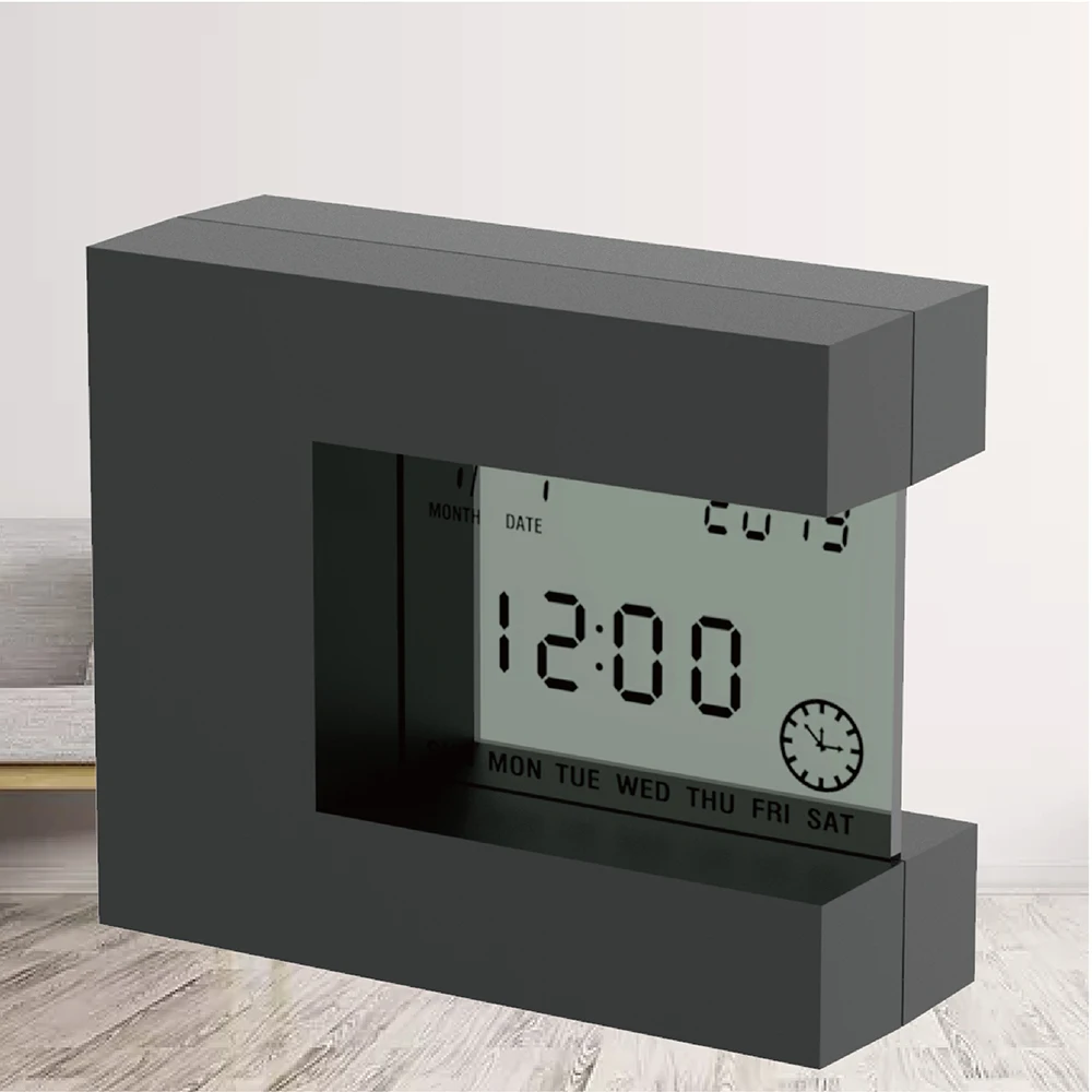 

Digital Led Wall Clock Cheap Bedside Electronic Watch Multifunction Rotating Calendar Date Countdown Timer Lcd Thermometer Table