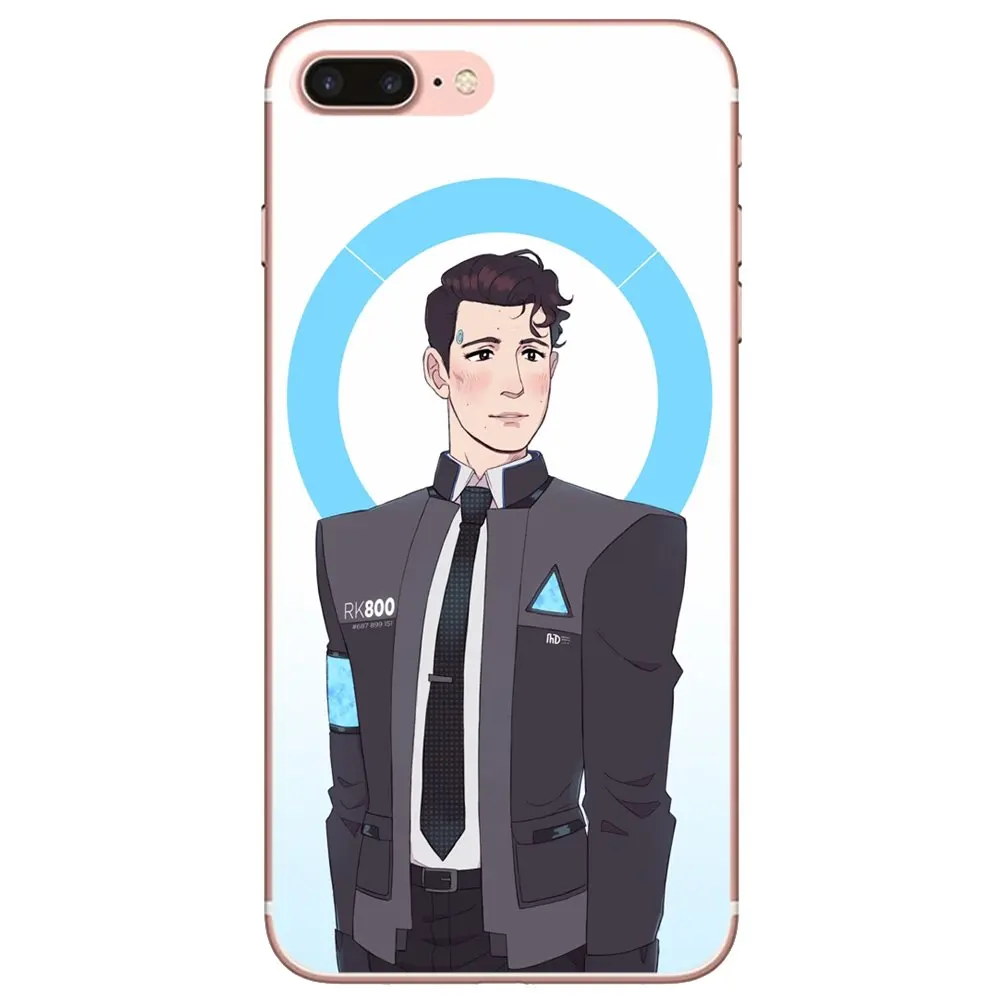 Детройт стать человеком Мягкий Силиконовый ТПУ чехол для iPhone 10 11 12 13 Mini Pro 4S SE 5C 6 6S 7