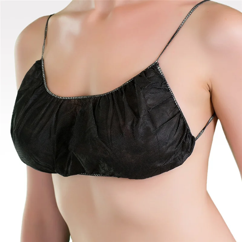 

Disposable Bras Women's Spa Breathable Underwear Brassieres for Tanning Sauna Room Bathroom 50pcs M2