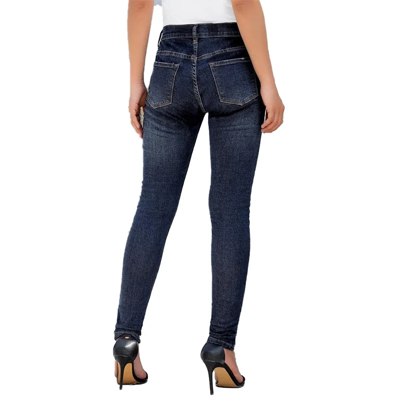 

Faddish High Waist Jeans Slim Boyfriend Ripped Jeans For Women Push Up Denim Skinny Jeans Mom Plus Size Pencil Pants