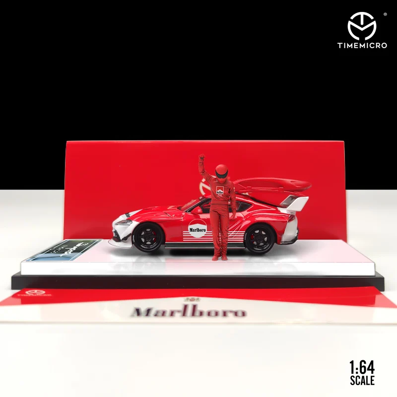 

ImeMicro 1:64 LBWK LB Рабочая Toyota Supra Красная белая литая модель автомобиля