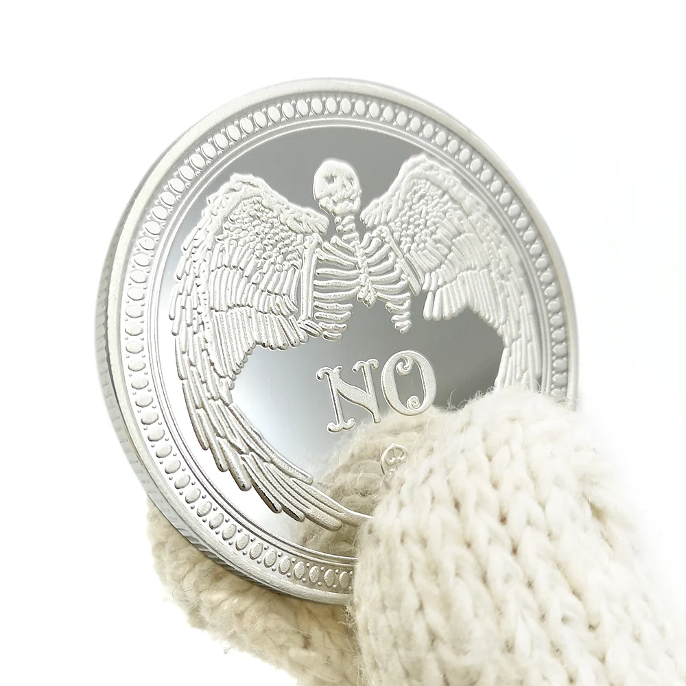 Хобо никелевые монеты да нет черепа коллекционные подарки с серебряным