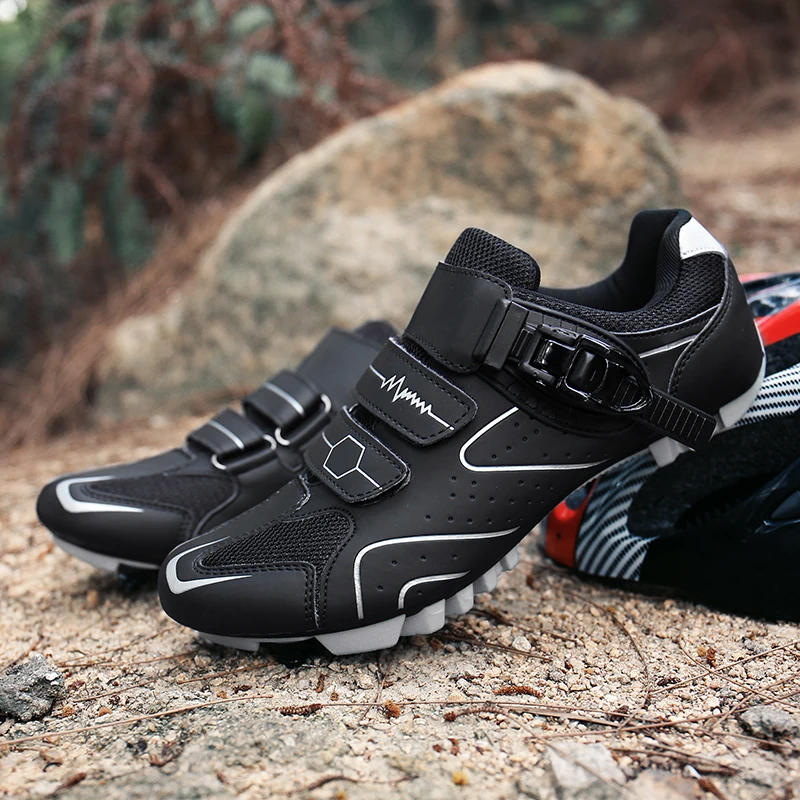 Professional Self-Locking Cycling Shoes Outdoor Breathable MTB Bicycle Shoes Anti-Skid Sneakers Racing Road Bike SPD Cleat Shoes