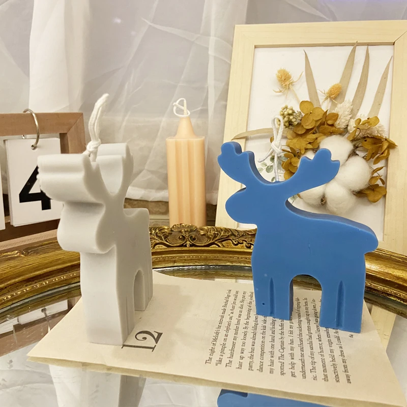 Рождественский лось Свеча для ароматерапии силиконовая форма сделай сам вапит