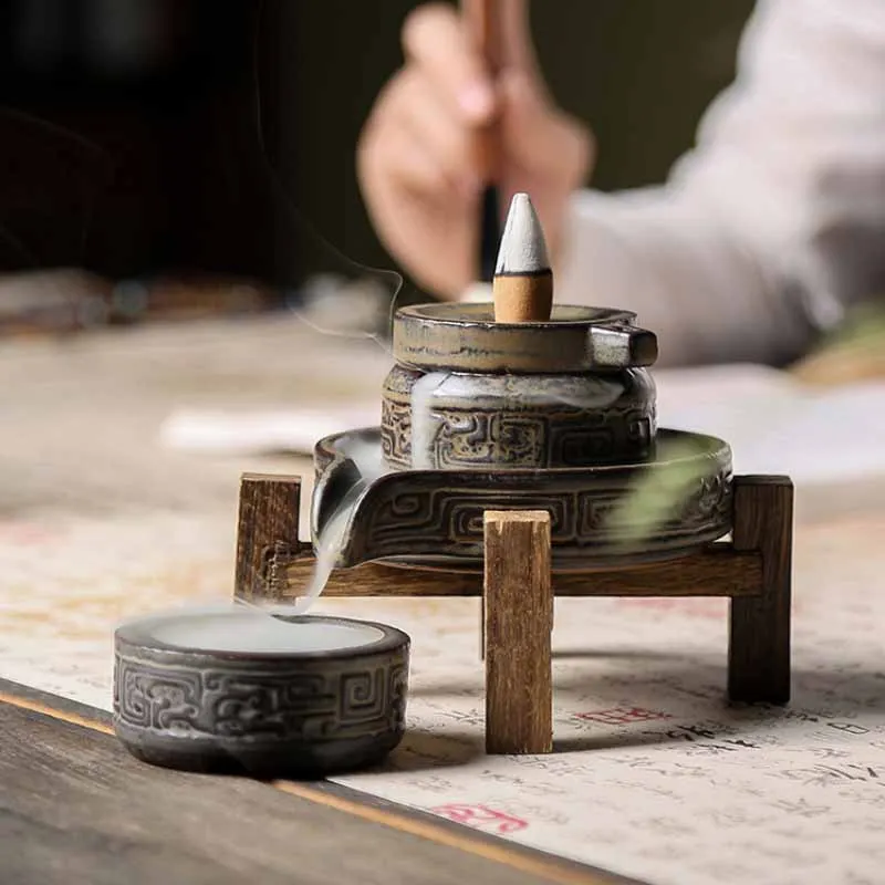 Каменя мрамора и курильница рефлюксный керамическая дома свежий Дезодорация