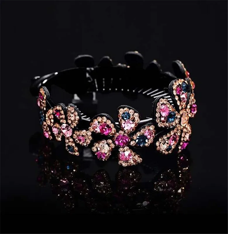 Женская заколка для волос Meatball цветок стразы украшение волос| |