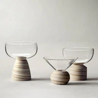 handmade pattern base transparent glass mugs tea mug coffee milk office cups drinkware the best birthday gift for friends