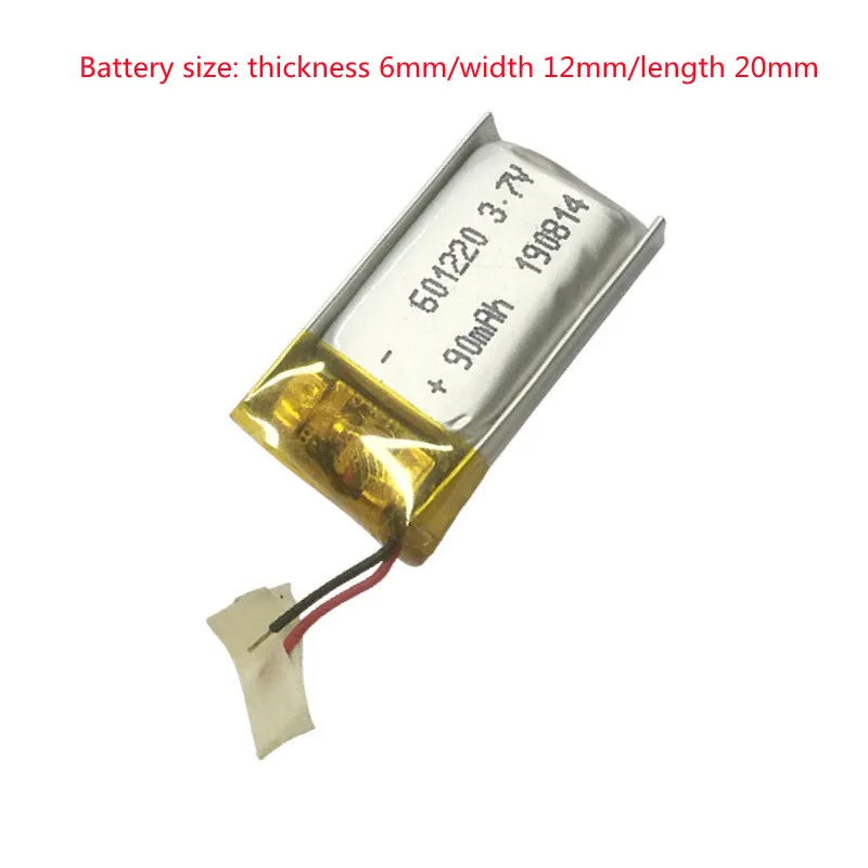 

polymer lithium battery 601220-90mAh 3.7V for Bluetooth headset / Tablet PC