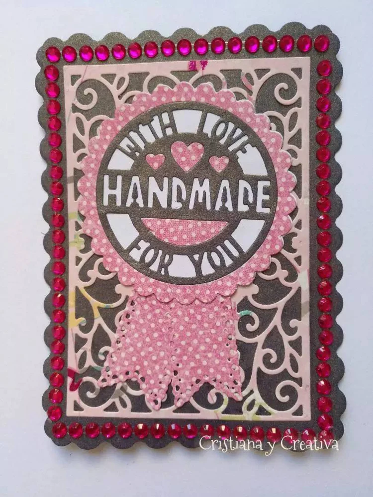 

Handmade Heart Love Word Sentiment New Arrival Cutting Dies Scrapbooking Dies Metal Stamps and die for Card Making