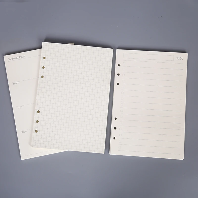 45 шт. Высококачественная записная книжка A5/A6 запасная вставка 6 отверстий с