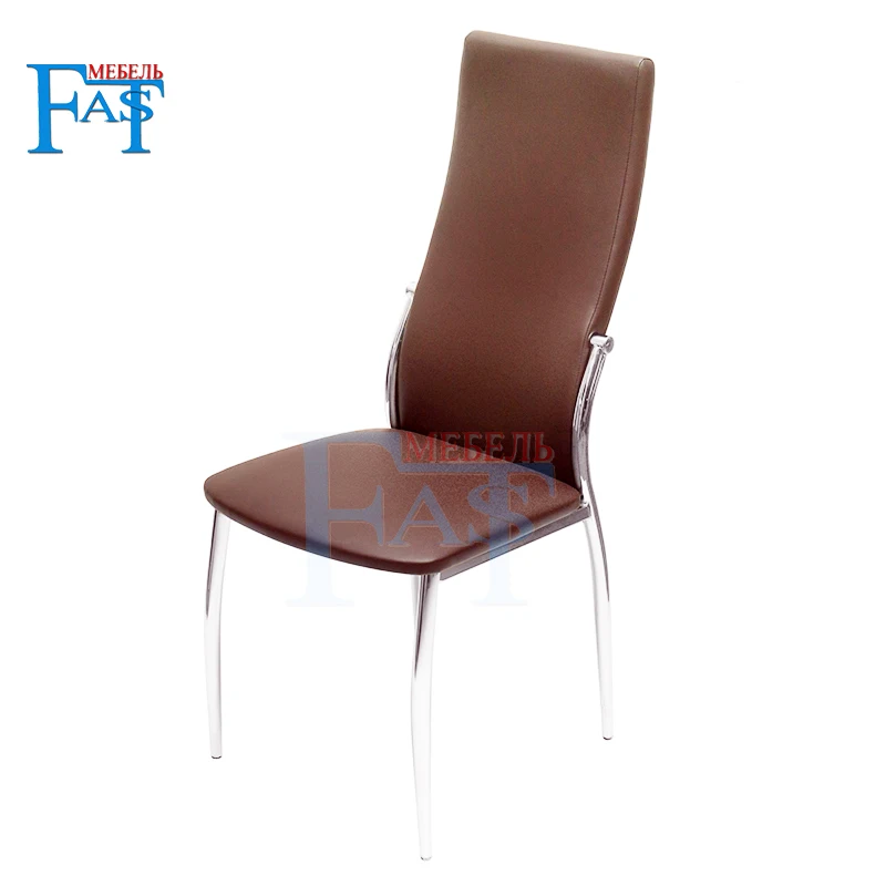 Обеденный стул из искусственной кожи или ткани 4 шт. кухонный железный