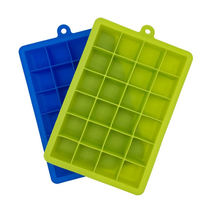Высокое качество форма для льда 24 Квадратная силиконовые формы DIY творческий