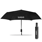 Зонт деловой складной полностью автоматический, мужскойженский зонтик для Cadillac, эмблема логотипа автомобиля, ветрозащитный роскошный Зонт от дождя