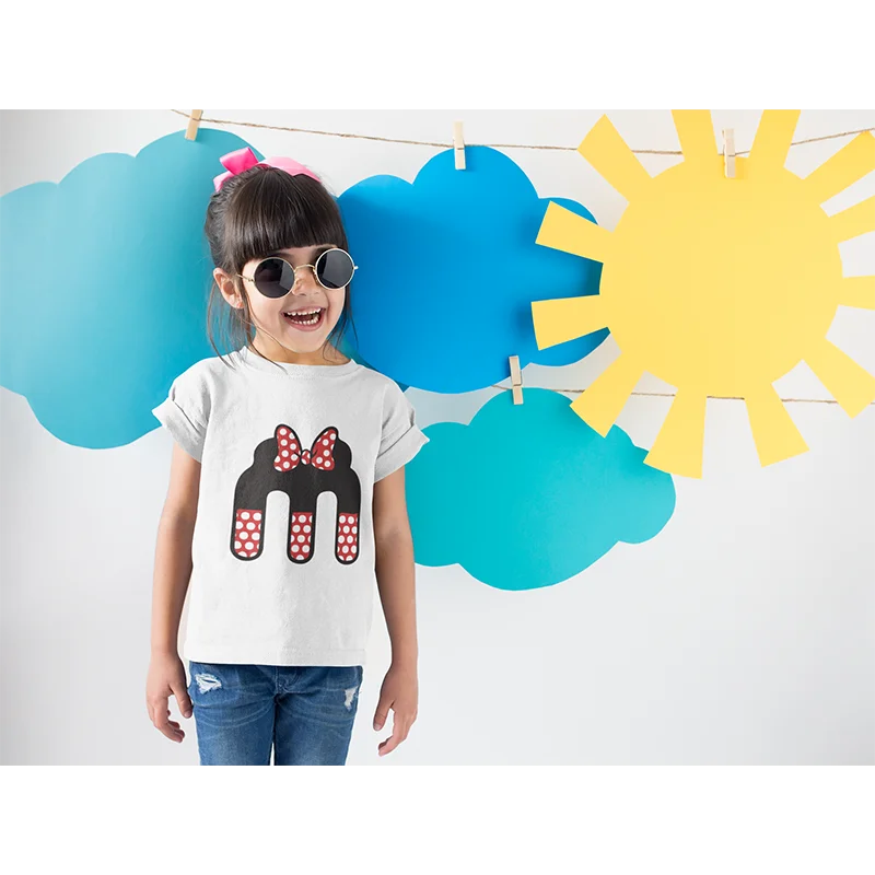 

Disney Letter T shirt Harajuku Creative Summer Children's Short Sleeve Tee Baby Boy Tshirts Girls Tops Kids Clothes Dropship