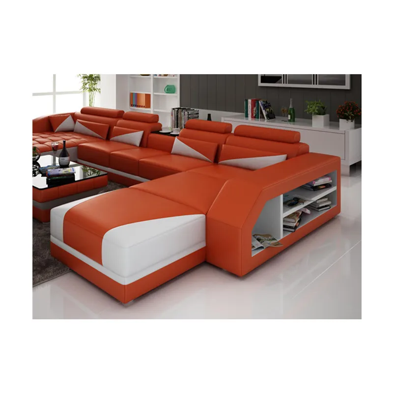 Большой двойной шезлонг диван наборы современный u-образный секционный угловые