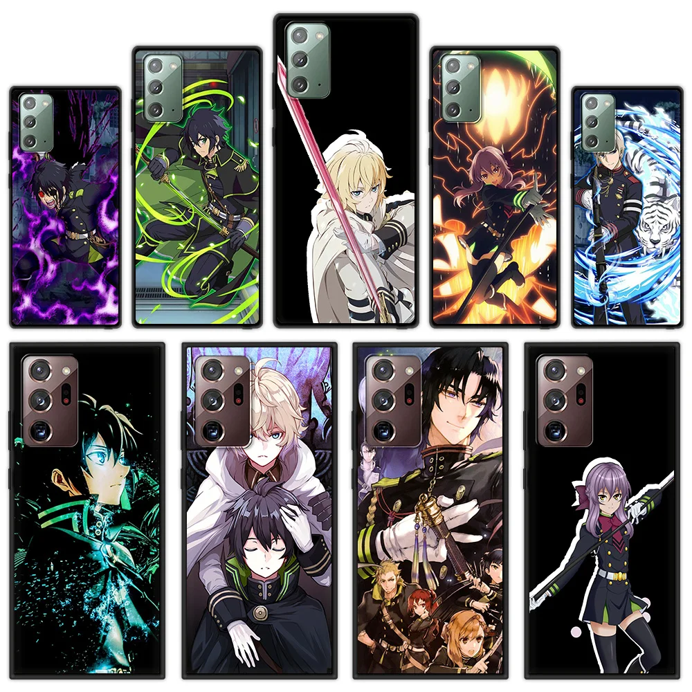 

Anime Seraph of the end Phone Case For Samsung Galaxy Note 20 Ultra 10 Plus Lite M31 Soft Silicone Black Cover Shell Couqe Funda