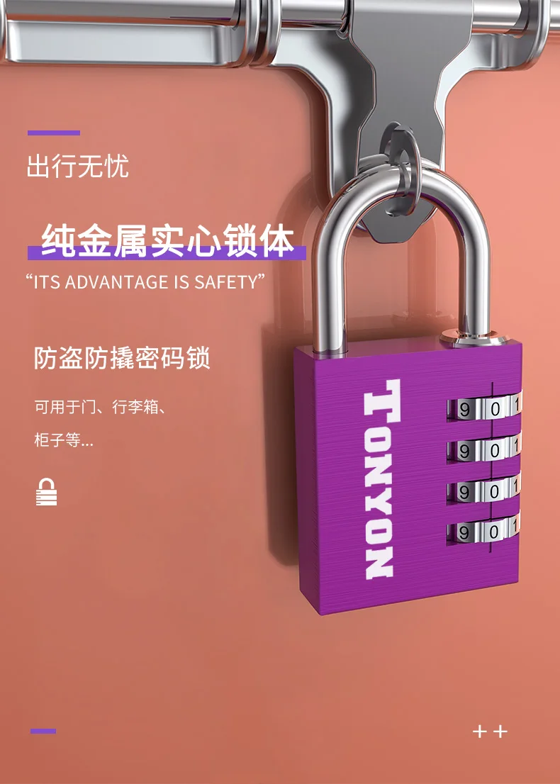 

Большой замок с паролем для защиты от кражи, замок для шкафов в зале и общежитии, защита от ржавчины, кодовый замок для дверей шкафов и багажа