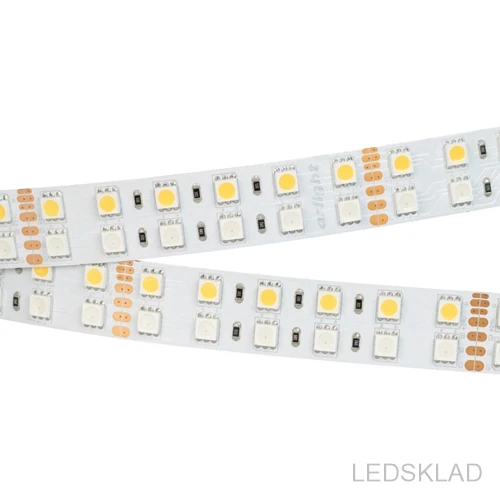 011823 Лента RT 2-5000 24V RGB-White 2x2 (5060 720 LED LUX) (ARL 32 Вт/м IP20)-5м. Arlight | Лампы и освещение