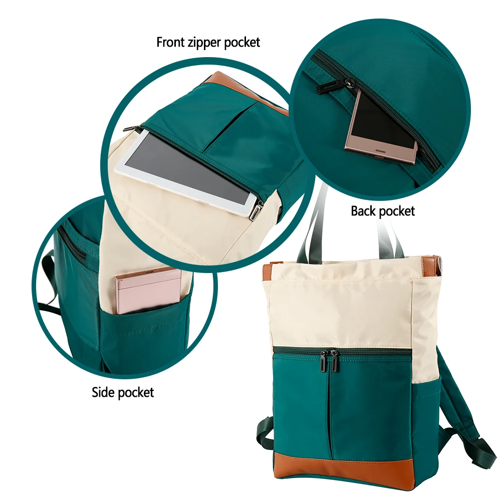 Рюкзак для ноутбука водонепроницаемый нейлоновый женский большой вместительный