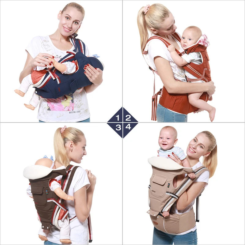Детская переноска кенгуру для ношения ребенка спереди Рюкзаки Удобная Слинг