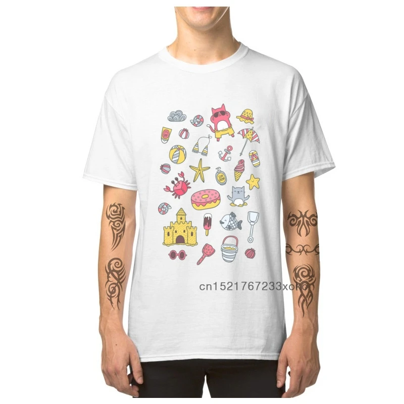 Футболка мужская с принтом кошки хлопок 100% круглый вырез короткий рукав