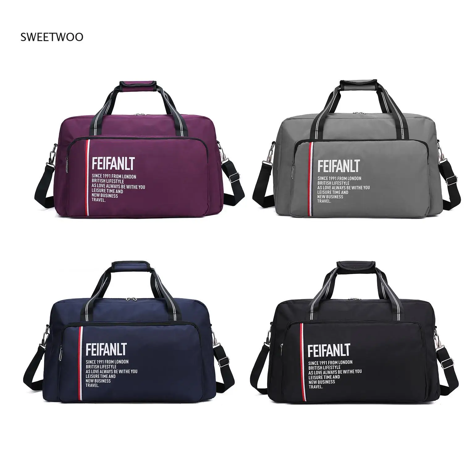 

Portable Travel Bag Men's Casual Fashion One-Shoulder Luggage Bag Light and Large Capacity Short-Distance Business Travel Bag
