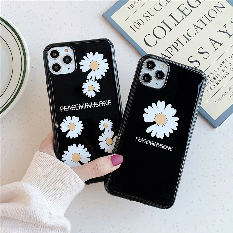 INS стильный G дракон peaceminusone цветочный чехол с фрагментами для iPhone 11 pro X XS MAX XR 8 7 Plus