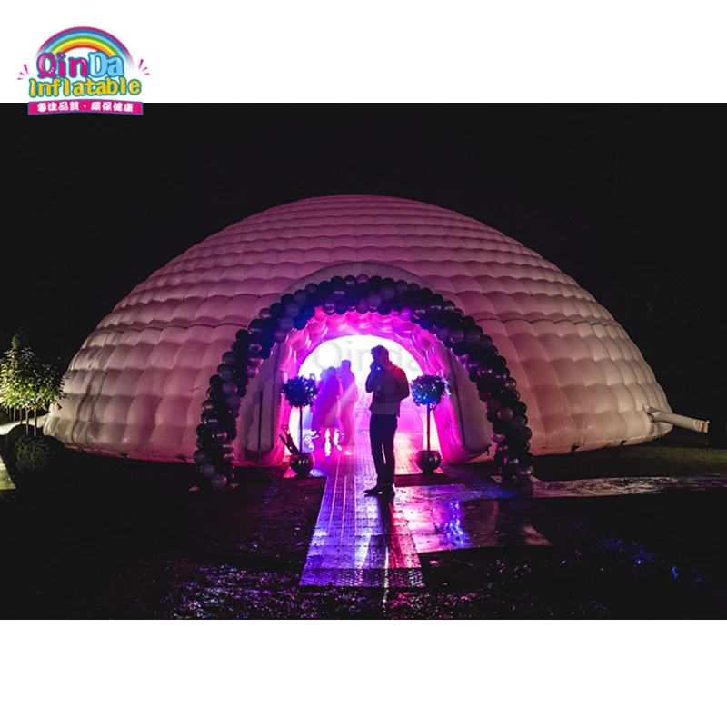 Коммерческие наружные игровые наборы для гигантская надувная купольная палатка