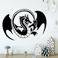2019 new dragon self adhesive vinyl wallpaper for kids rooms decoration adesivo de parede