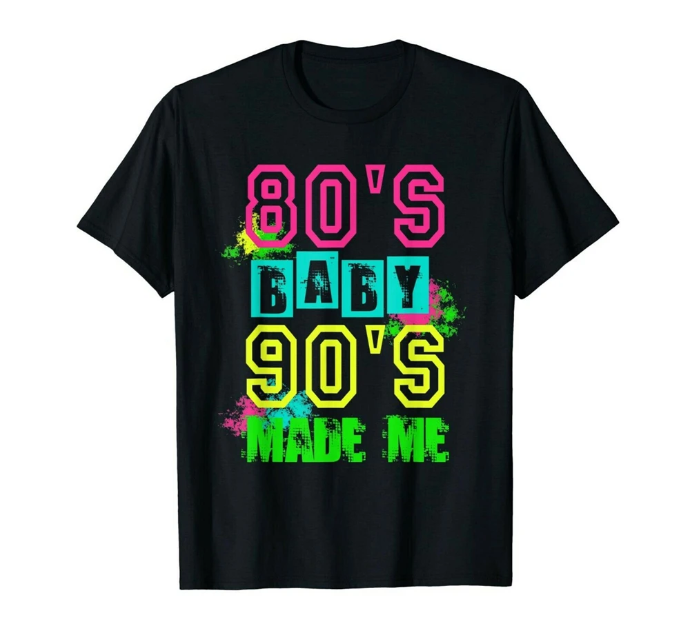 Ретро Винтаж 80S Baby 90S Made Me графическая футболка подарки Классический