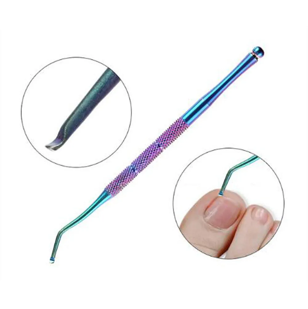 2020 новый стиль безопасная ложка из нержавеющей стали для ногтей пилка