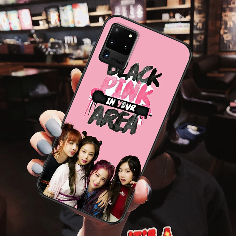 

KPOP BLACKPINKS Girls Phone case For Samsung Galaxy Note 4 8 9 10 20 S8 S9 S10 S10E S20 Plus UITRA Ultra black silicone prime