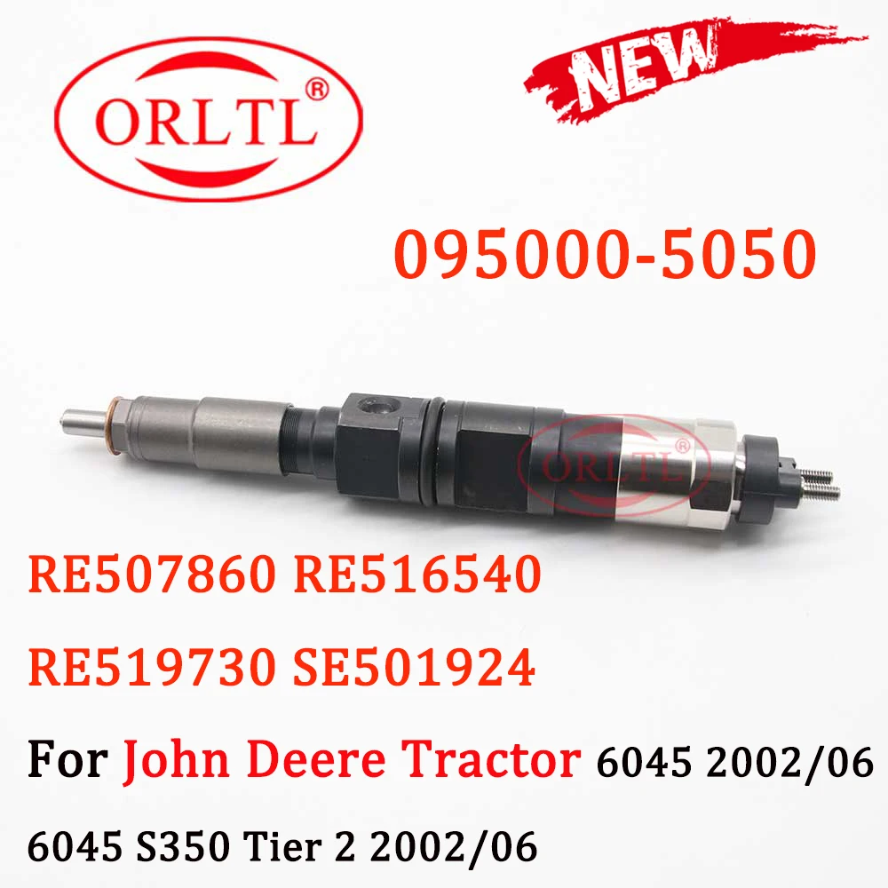 

Топливный инжектор ORLTL 095000-5050, топливный инжектор Commmon rail assy 5050 RE507860 RE516540 для трактора John Deere 6045 2002/06 S350 Tier 2 2002/06