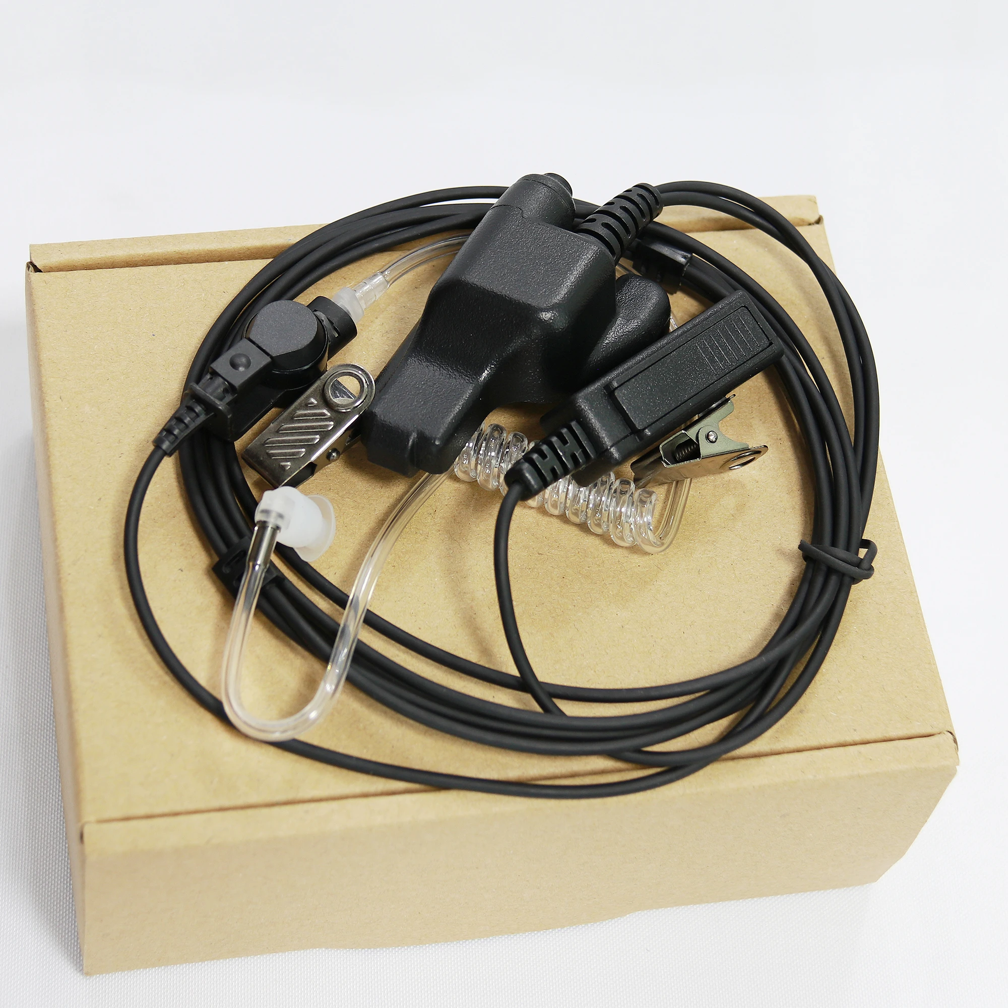 Walkie-talkie de 2 cables, auriculares de vigilancia para Motorola XTS1500 XTS2250 XTS2500 XTS3000 XTS3500 XTS4250 XTS5000, Radio bidireccional