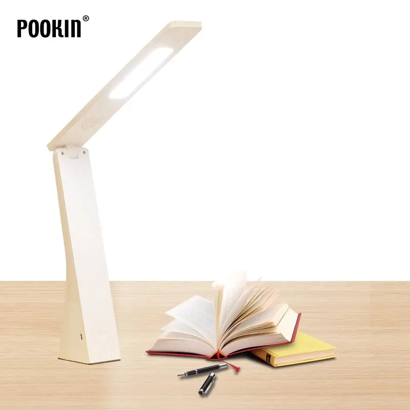 Светодиодная Складная Настольная лампа с зарядкой от USB приглушаемая защитой