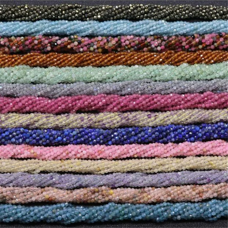 Бесплатная доставка маленькие бусины натуральный драгоценный камень 2 3 4 мм для