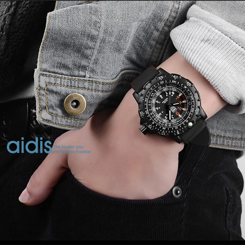 

Addies Stainless Steel Men Military Watches Luminous Fahsion Casual Outdoor Sports Quartz Wristwatch Waterproof