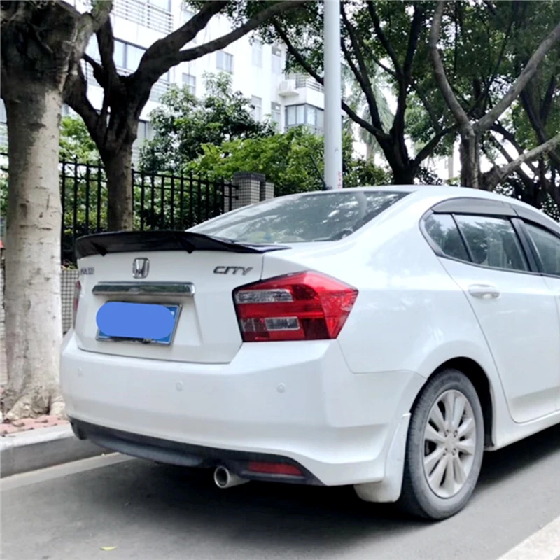 

For Honda CITY spoiler carbon fiber / FRP primer material tail R-type spoiler accessories 2008- 2011