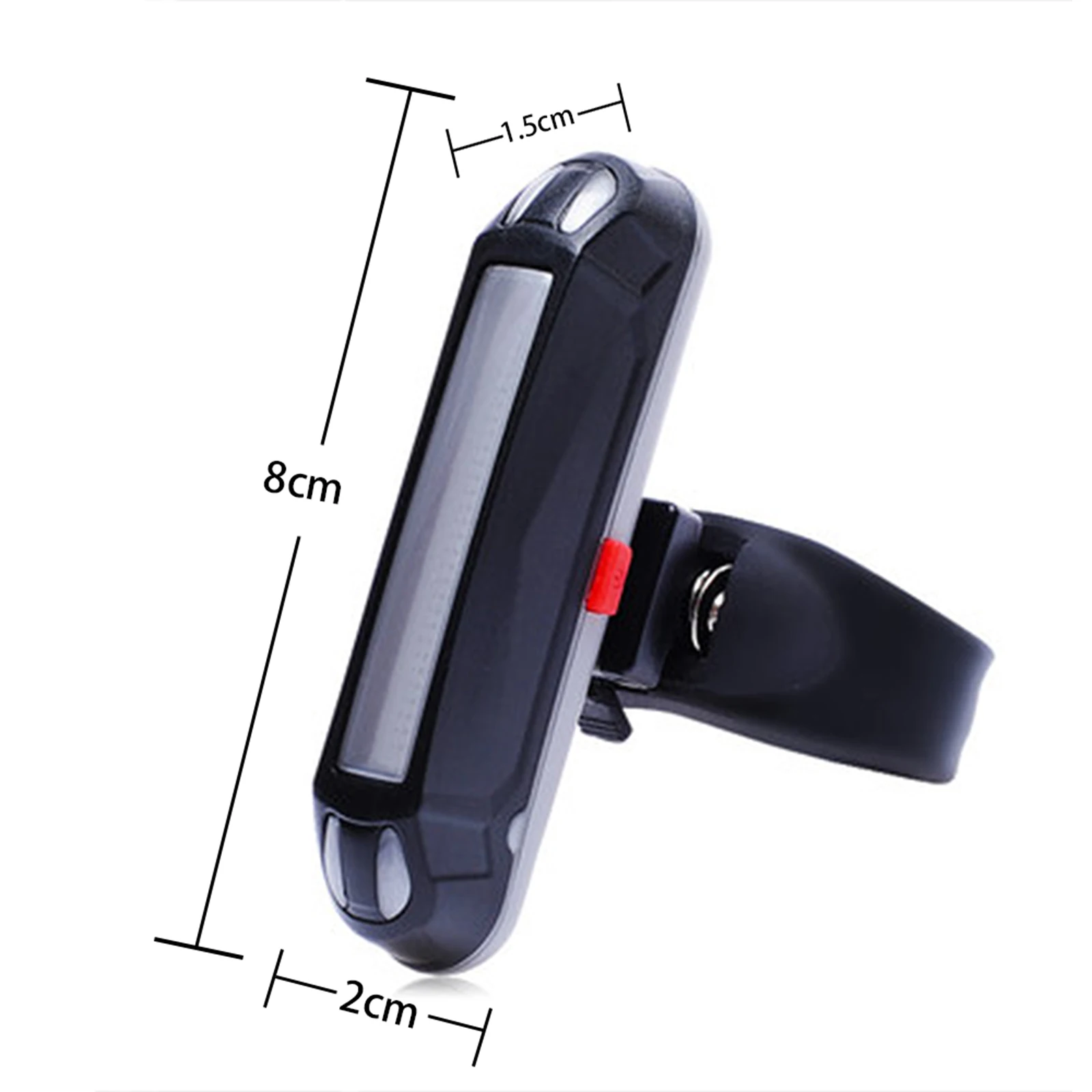 

Cycling Rear Lamp Bike Tail Light Rechargeable 500mAh Lithium Battery Bicycle Working-out Comfortable Decoration