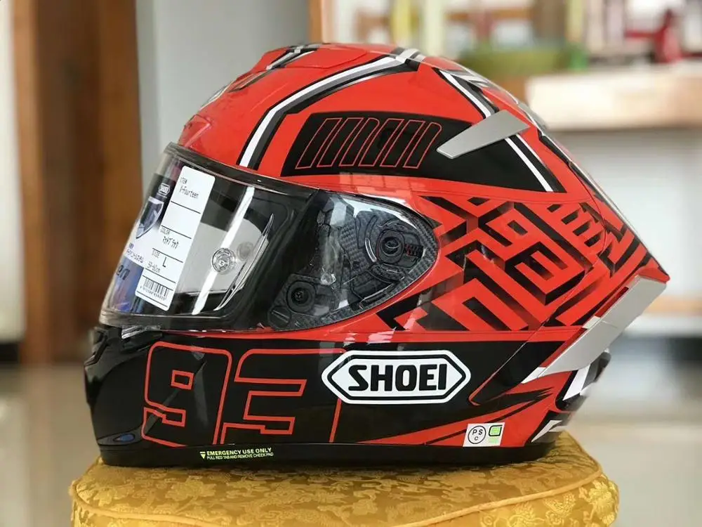 Полнолицевой шлем мотоцикла X14 93 marquez гнили анти-туман визор рейтун Мотокросс