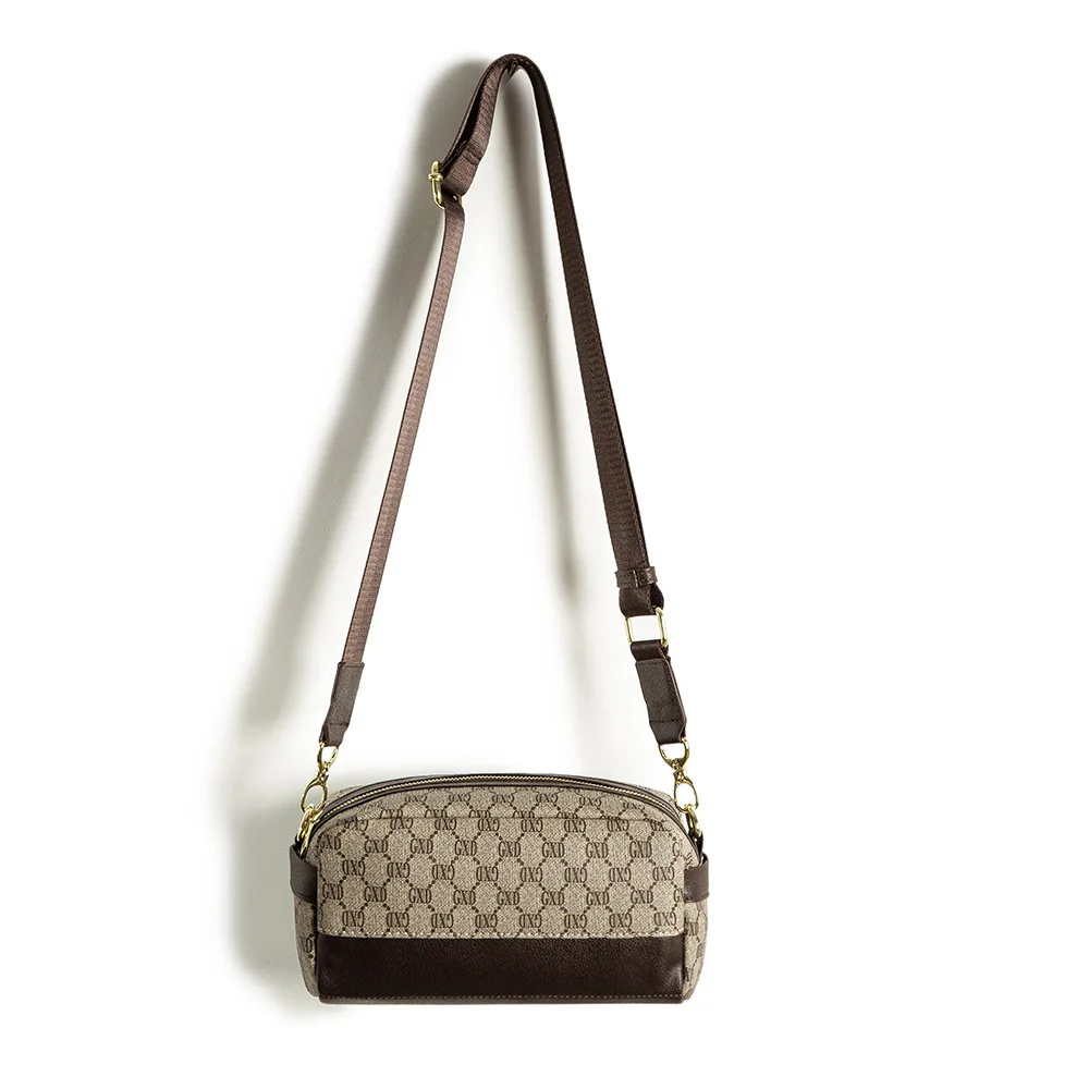 

New Style Brand Luxury Men's Shoulder Bag PU Leather Plaid Designer Crossbody Messenger Bags Business Handbags For Man Tote