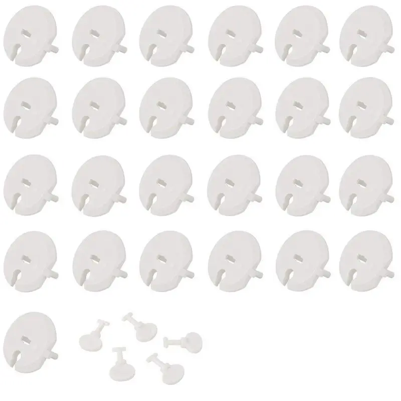 30 шт. (25 кэш + 5 клавиш) розетки для безопасности ребенка с розетками вращающимся